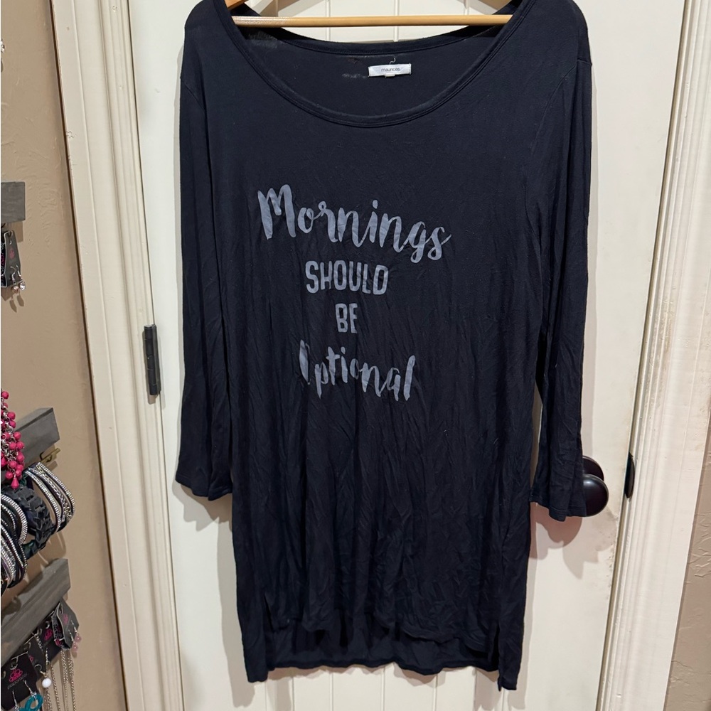 Black Graphic Women's Top